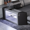 Canapé sectionnel à LED capitonné élégant pour salle familiale