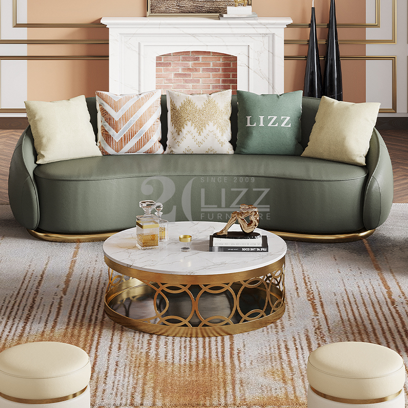 Canapé d'angle contemporain en tissu de luxe