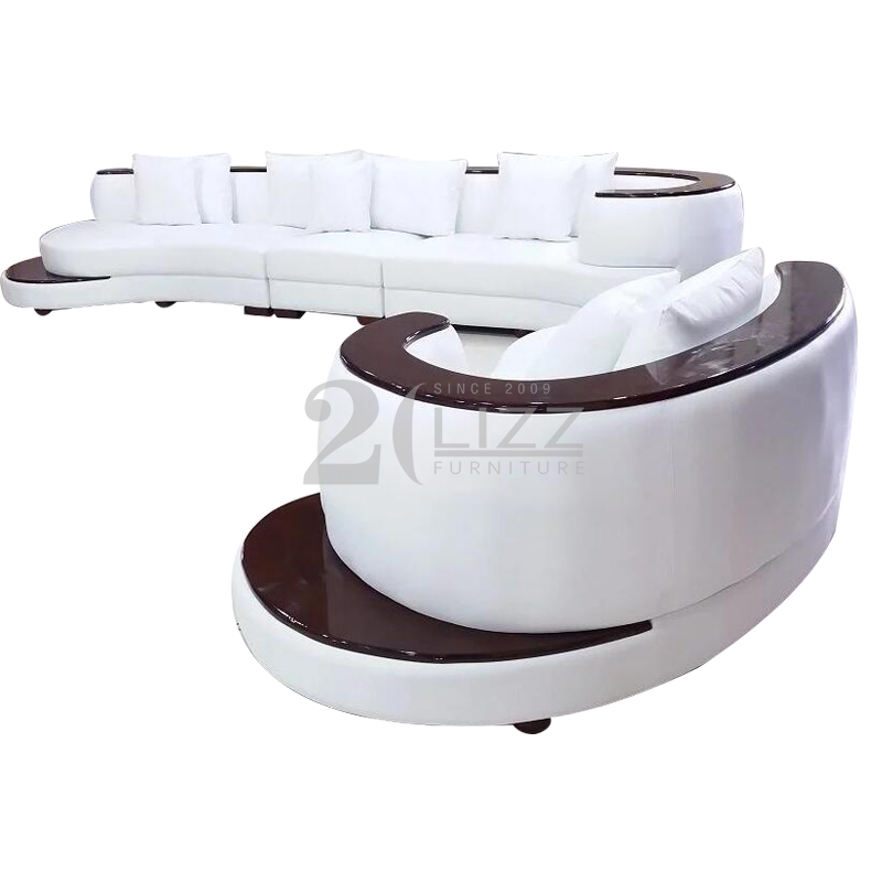 Canapé de salon carré haut de gamme blanc