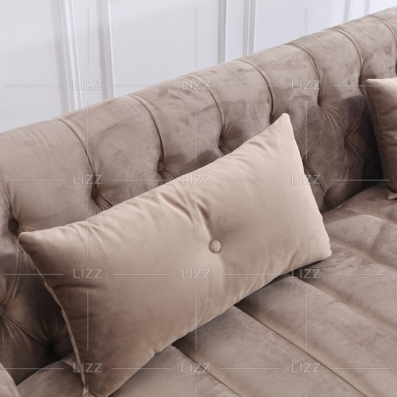Canapé en tissu de luxe avec tabouret Leisure