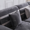 Sofa sectionnel en tissu en forme de U avec méridienne