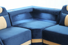 Petit canapé de salon bleu clair traditionnel