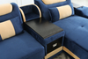 Petit canapé de salon bleu clair traditionnel