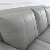 Canapé de salon en cuir gris complet