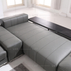 Canapé de salon sectionnel en cuir confortable
